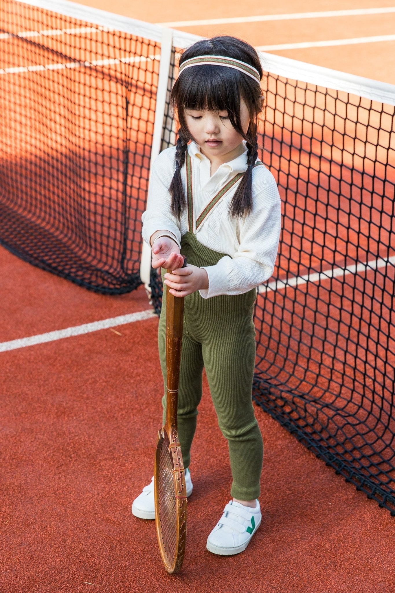 Silly Silas Footless Olive Striped Silly Silas