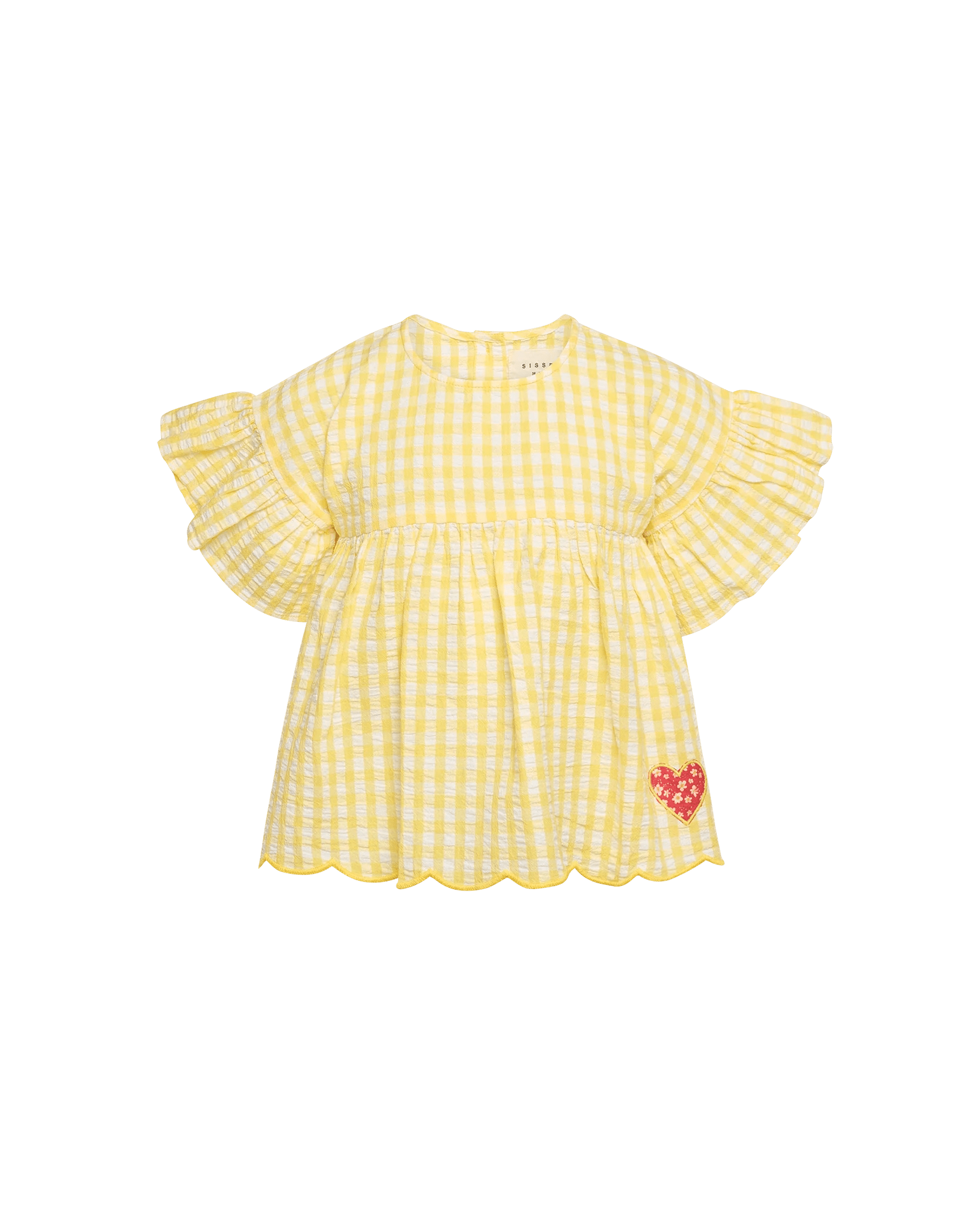 SISSEL EDELBO Charlene MINI Top - Yellow Checks Sissel - edelbo