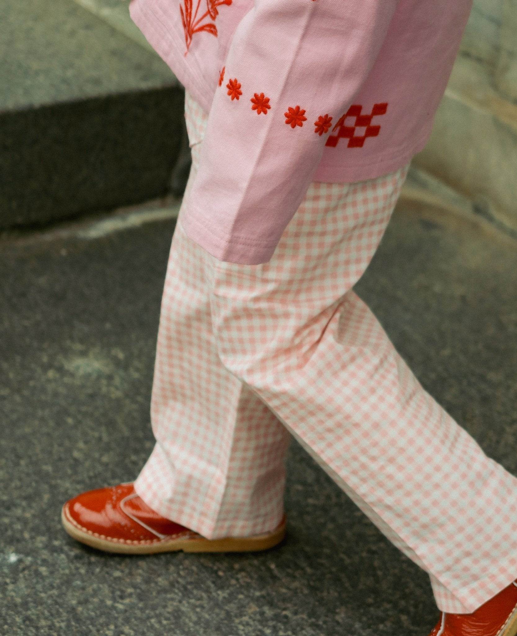 SISSEL EDELBO Oda MINI Pants - Pink Checks Sissel - edelbo