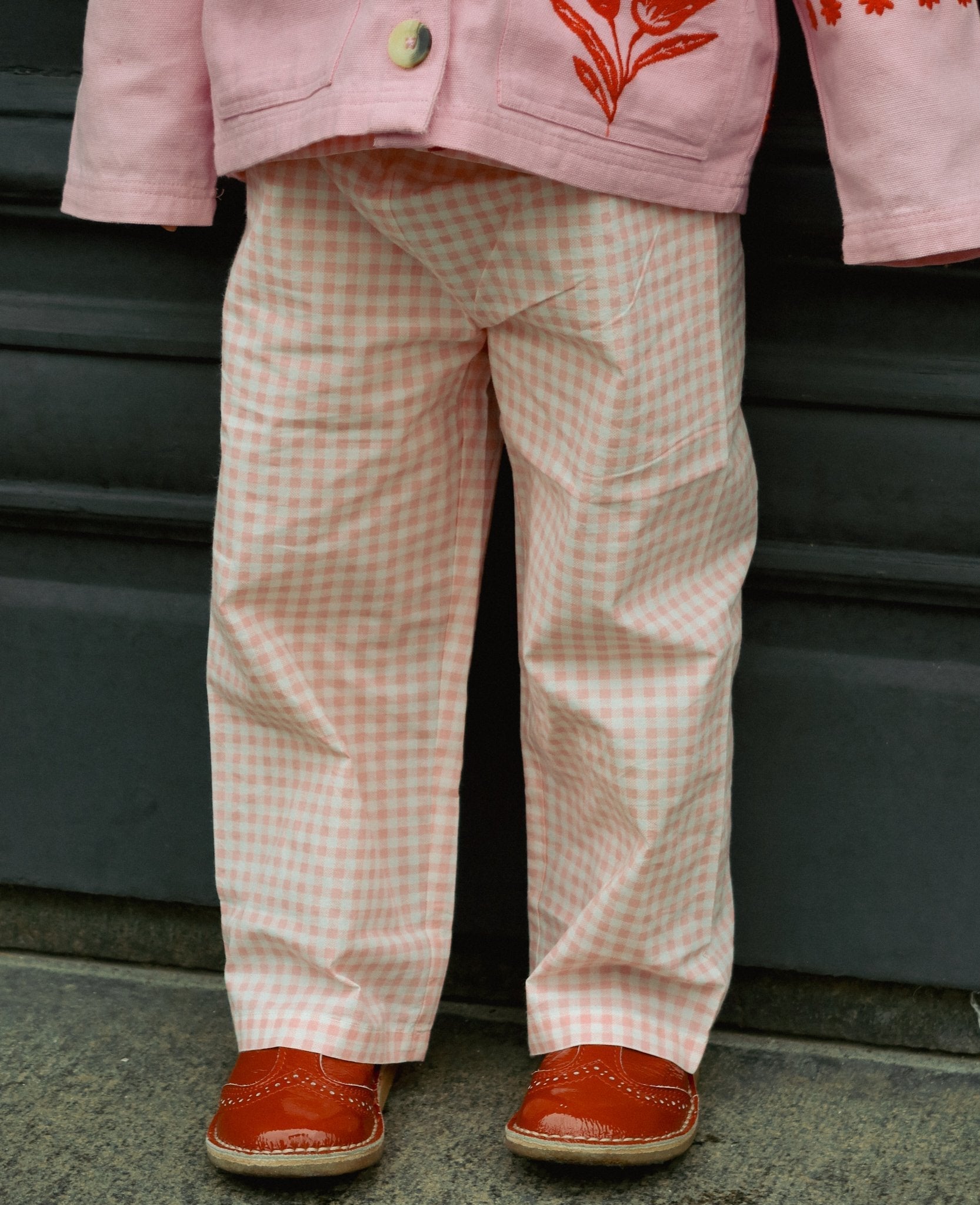 SISSEL EDELBO Oda MINI Pants - Pink Checks Sissel - edelbo