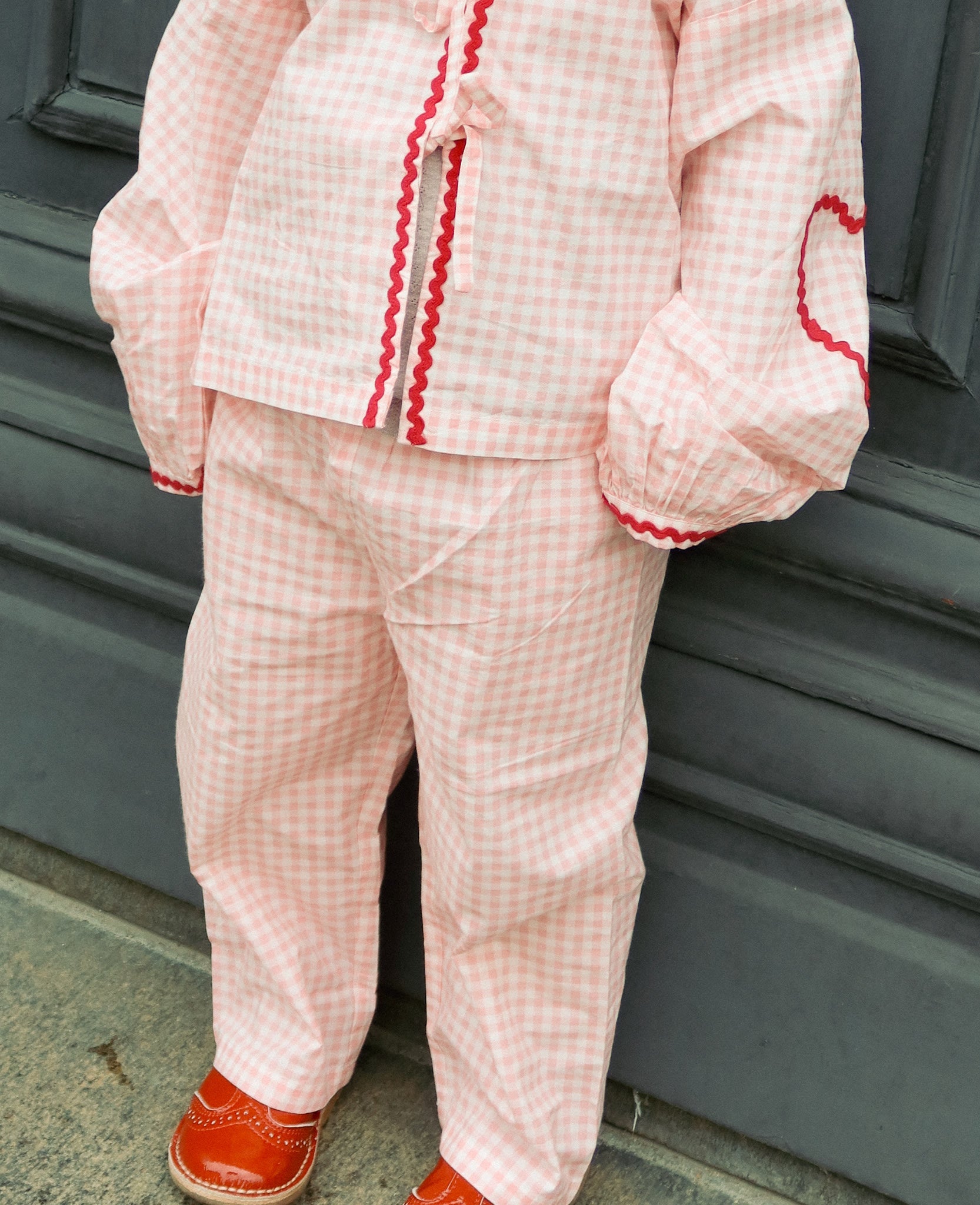 SISSEL EDELBO Oda MINI Pants - Pink Checks Sissel - edelbo