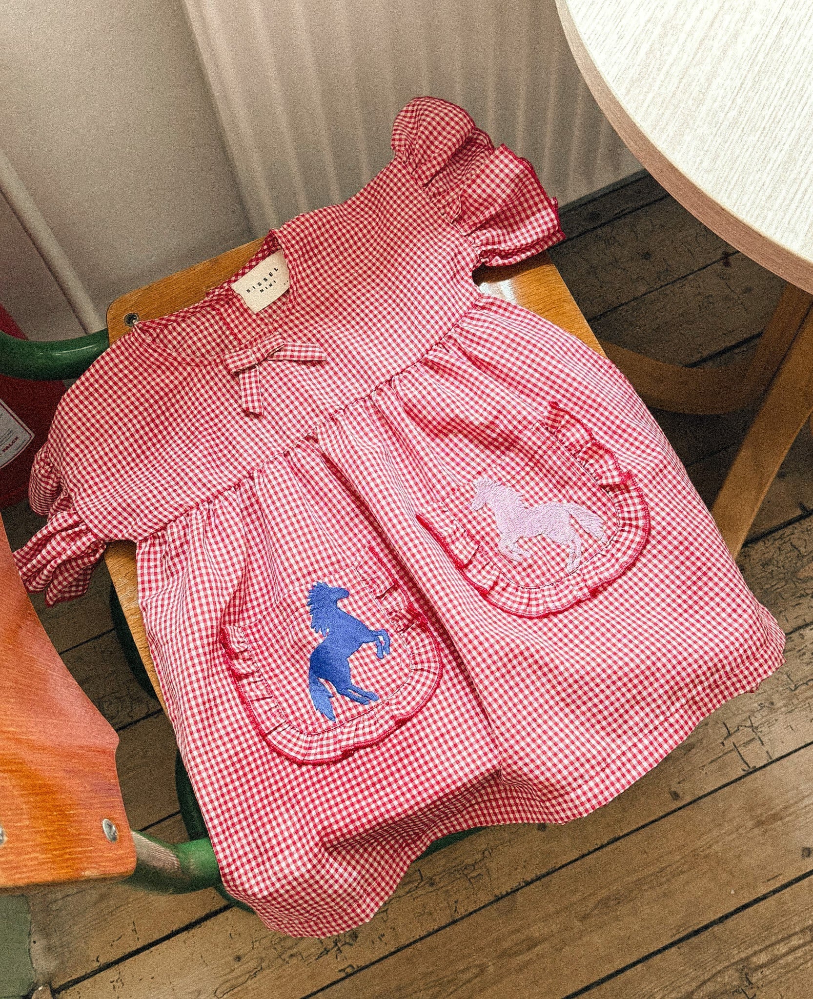 SISSEL EDELBO Ohio MINI Dress – Red & White Gingham | Sustainable Kids Clothing Sissel - edelbo