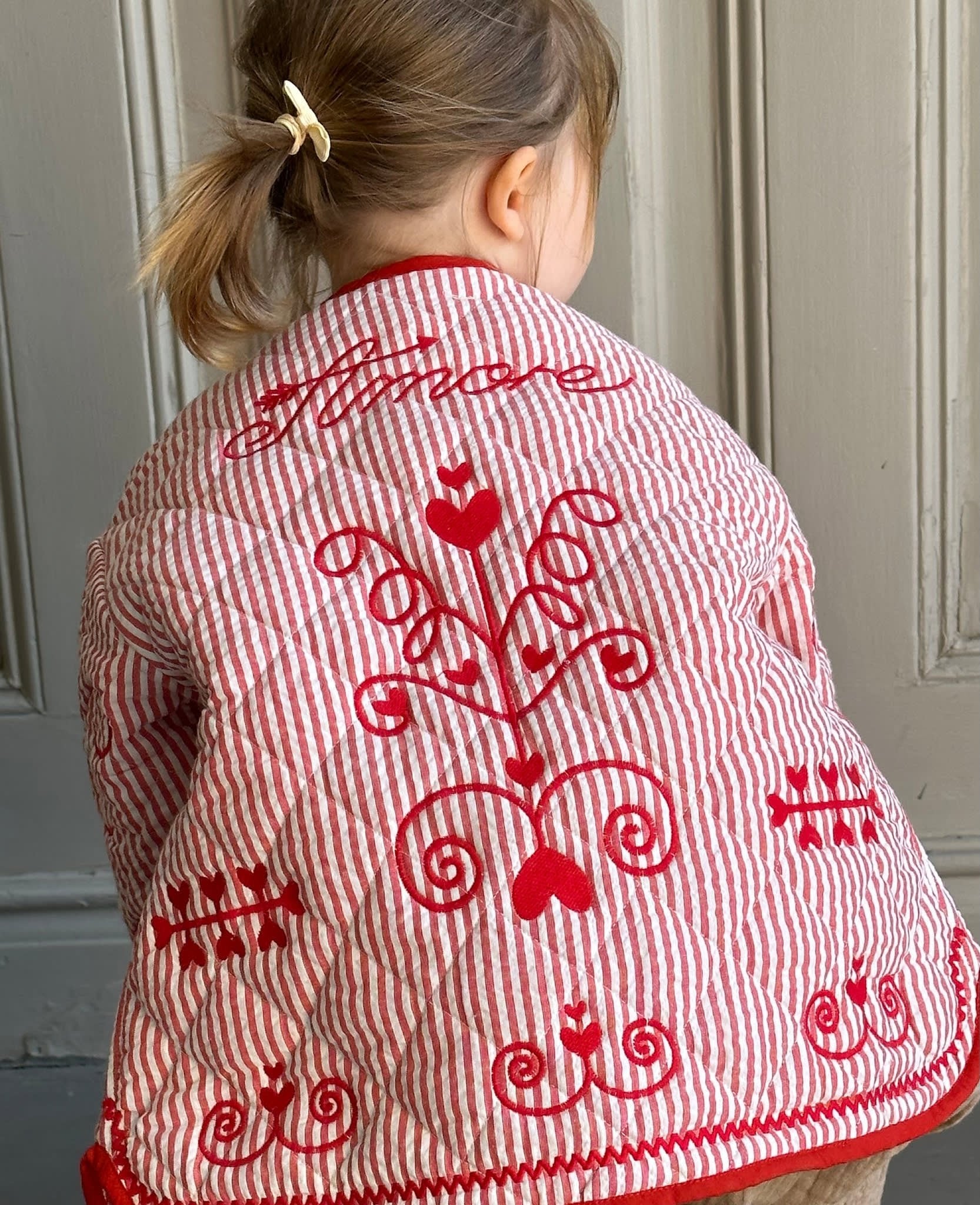 SISSEL EDELBO Penny MINI Jacket - Red Stripes Sissel - edelbo