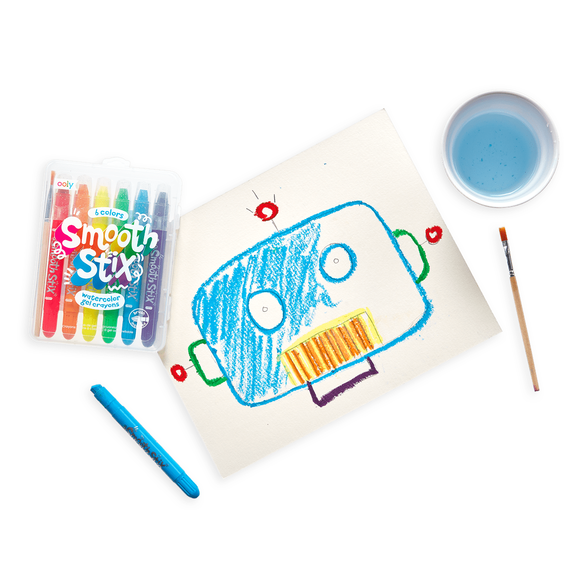 Smooth Stix Watercolor Gel Crayons - Set of 6 OOLY