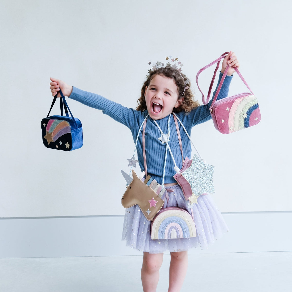 Sparkly glitter star bag Mimi & Lula