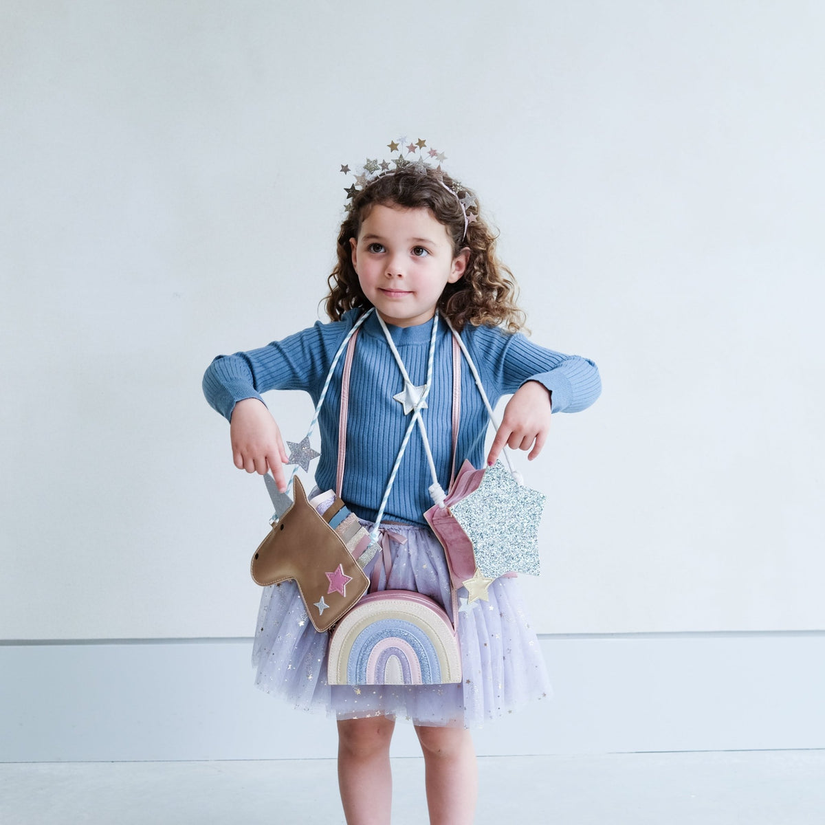 Sparkly glitter star bag Mimi & Lula
