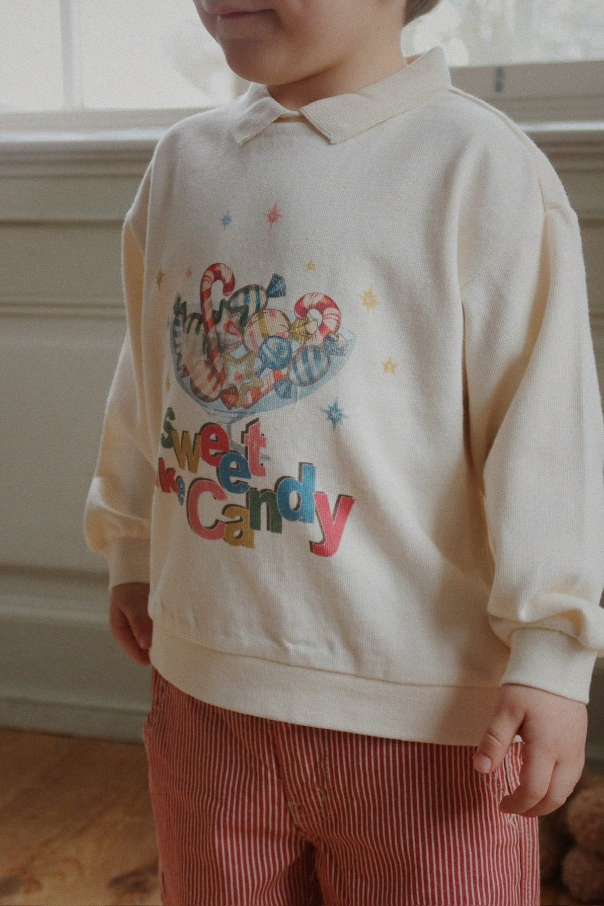 SPOTTY POLO - antique white Konges Sløjd New Collection