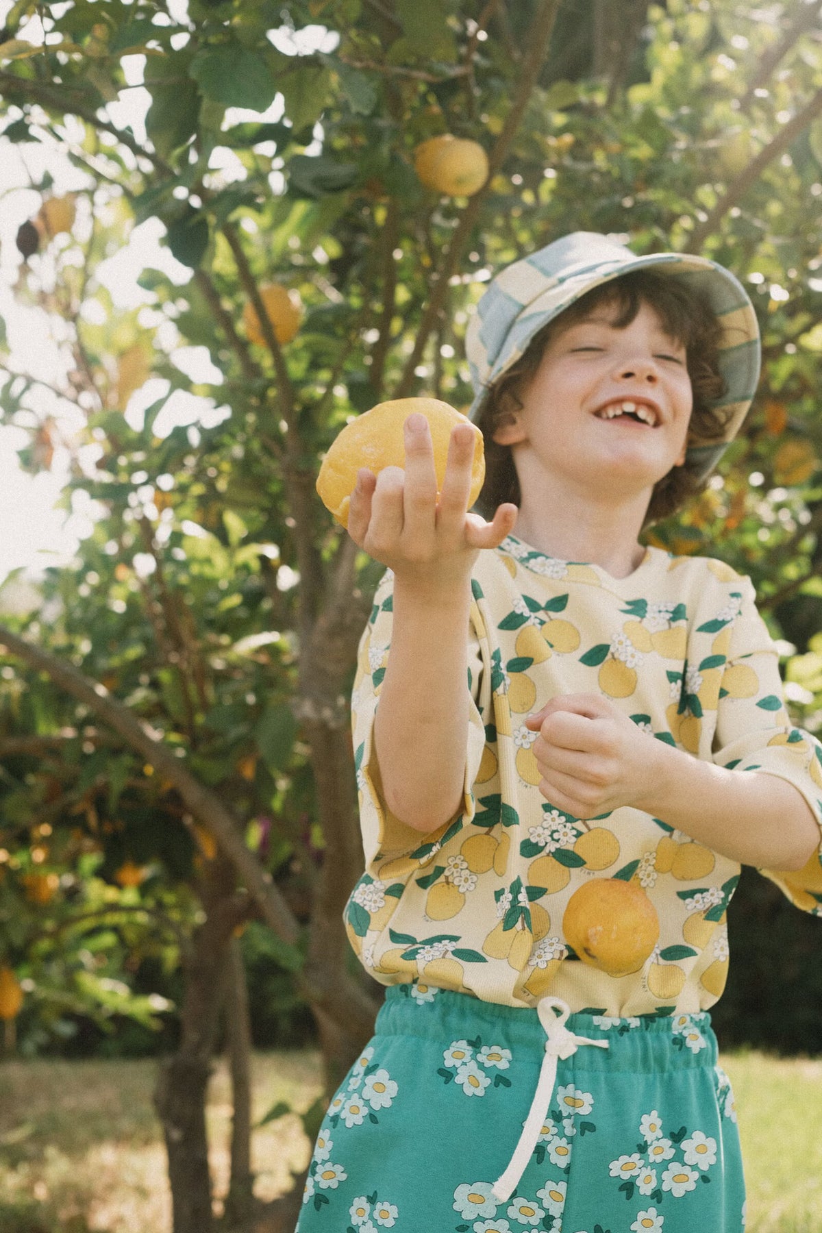 Tinycottons Oranges Rib Tee – Organic Cotton Kids T-Shirt