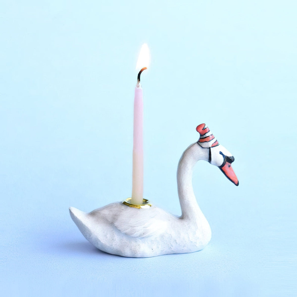 Camp Hollow Swan cake topper alternate view