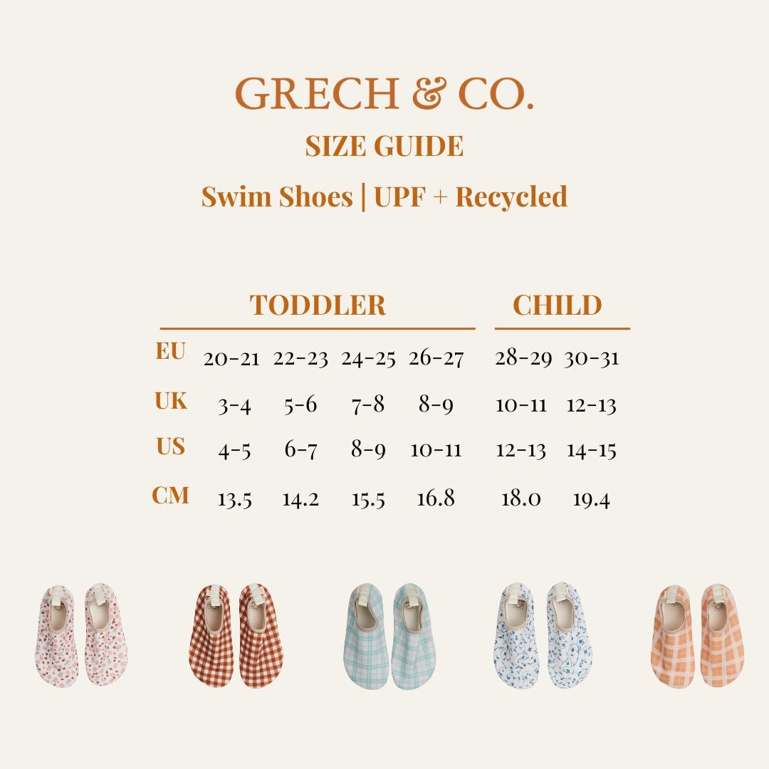 Swim Shoes - Sienna Gingham GRECH & CO.