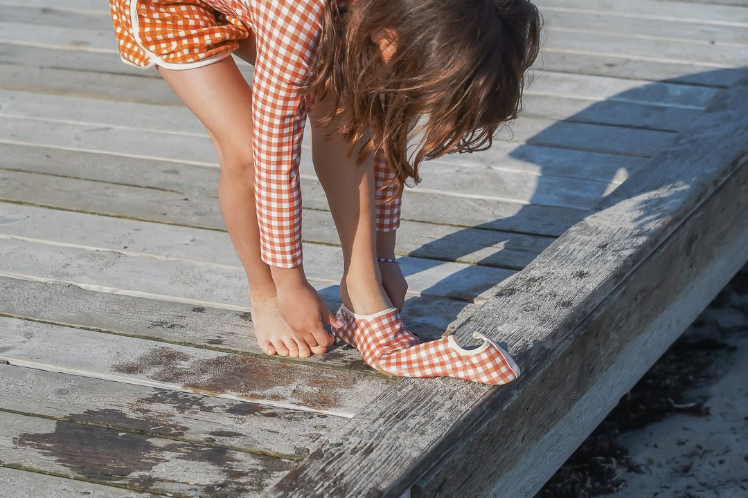 Swim Shoes - Sienna Gingham GRECH & CO.