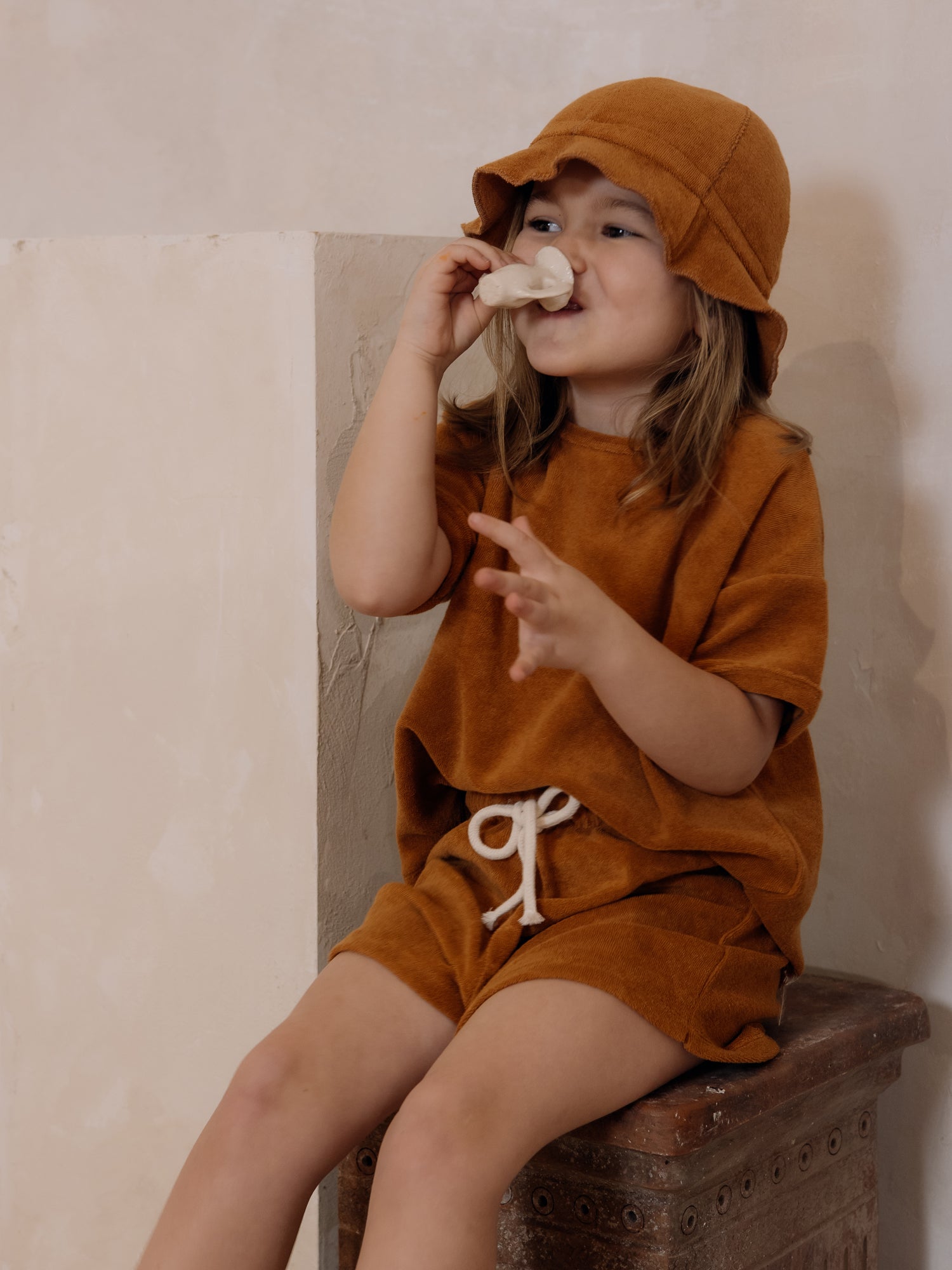 Organic Zoo Terracotta Terry Sun Hat Organic Zoo