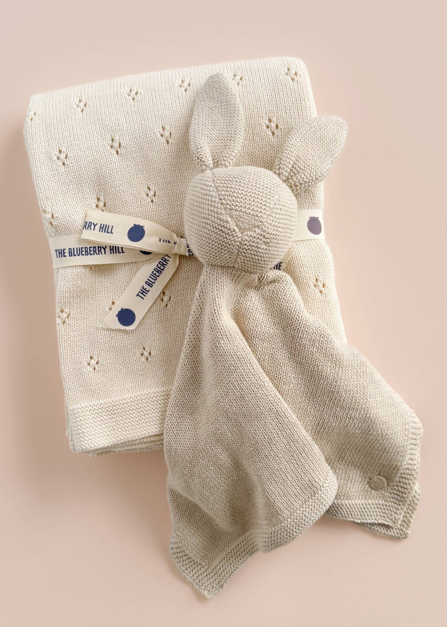 The Blueberry Hill - Heirloom Pique Blanket Cream Organic Cotton Baby Gift Summer The Blueberry Hill