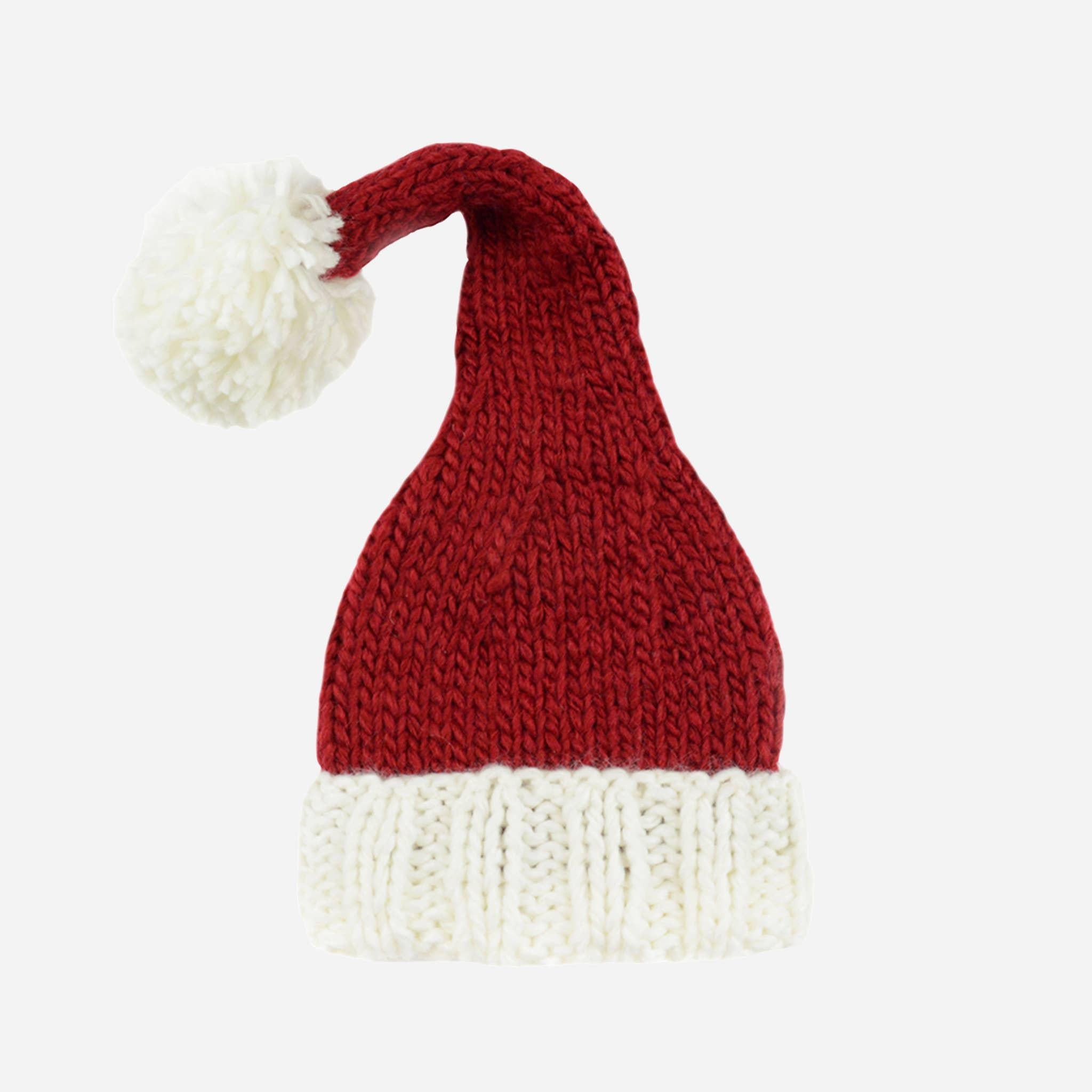 The Blueberry Hill - Nicholas Santa Hat | Hand Knit Baby Adult Christmas Holiday: S; 6 - 24M The Blueberry Hill