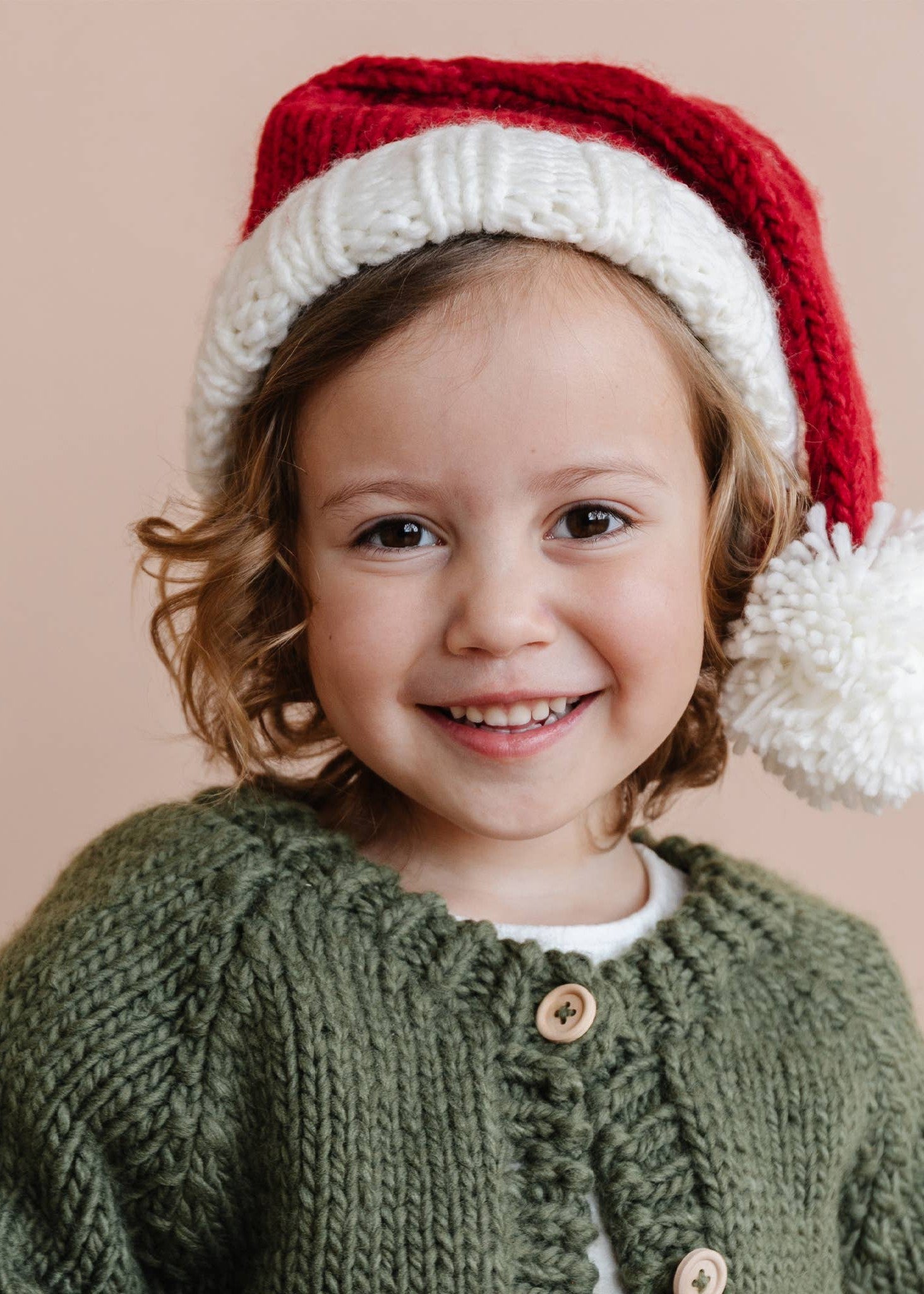 The Blueberry Hill - Nicholas Santa Hat | Hand Knit Baby Adult Christmas Holiday: S; 6 - 24M The Blueberry Hill