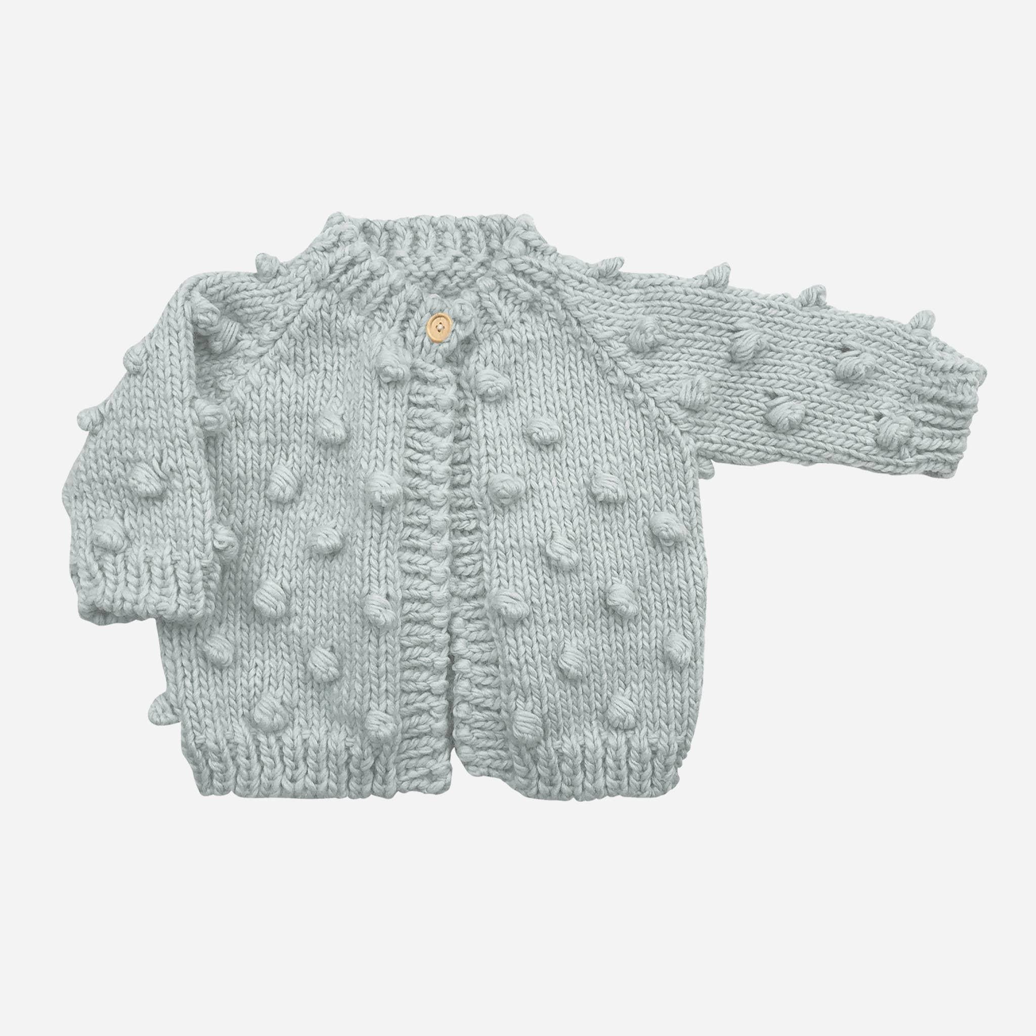 The Blueberry Hill - Popcorn Cardigan, Bowie Grey | Baby Sweater Kids Clothing: 12 - 24 mths The Blueberry Hill