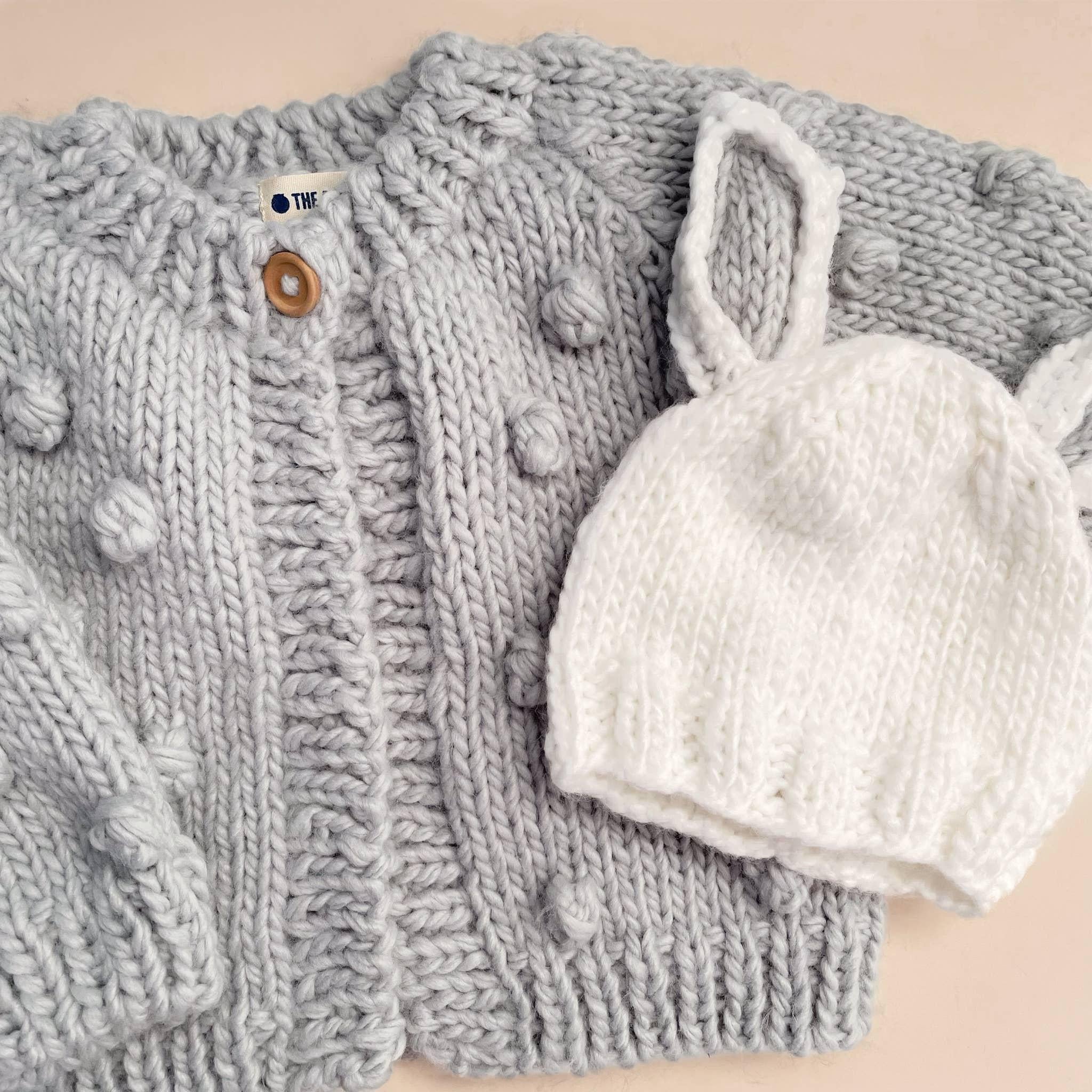 The Blueberry Hill - Popcorn Cardigan, Bowie Grey | Baby Sweater Kids Clothing: 12 - 24 mths The Blueberry Hill
