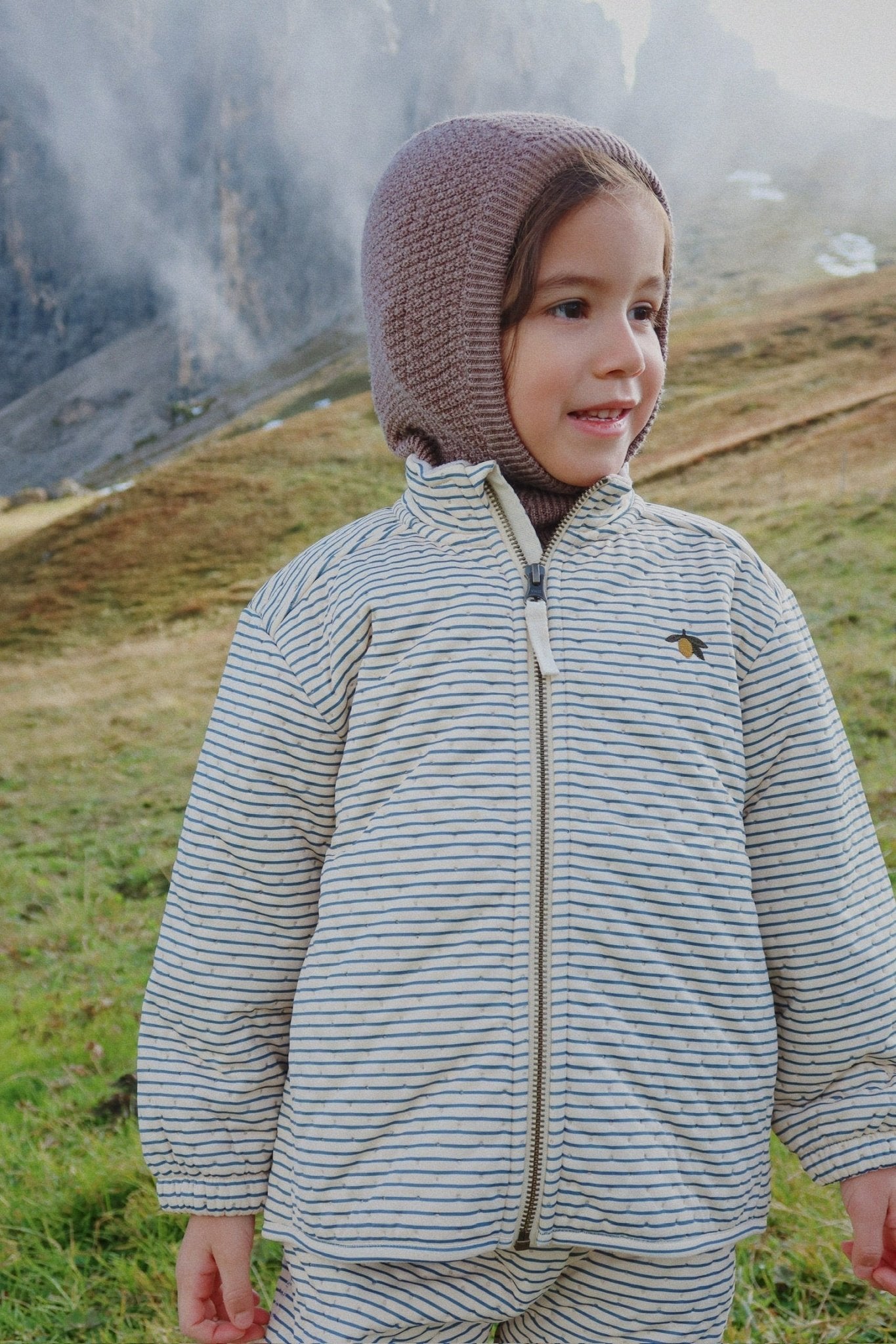 THERMO JACKET - stripe bluie Konges Sløjd