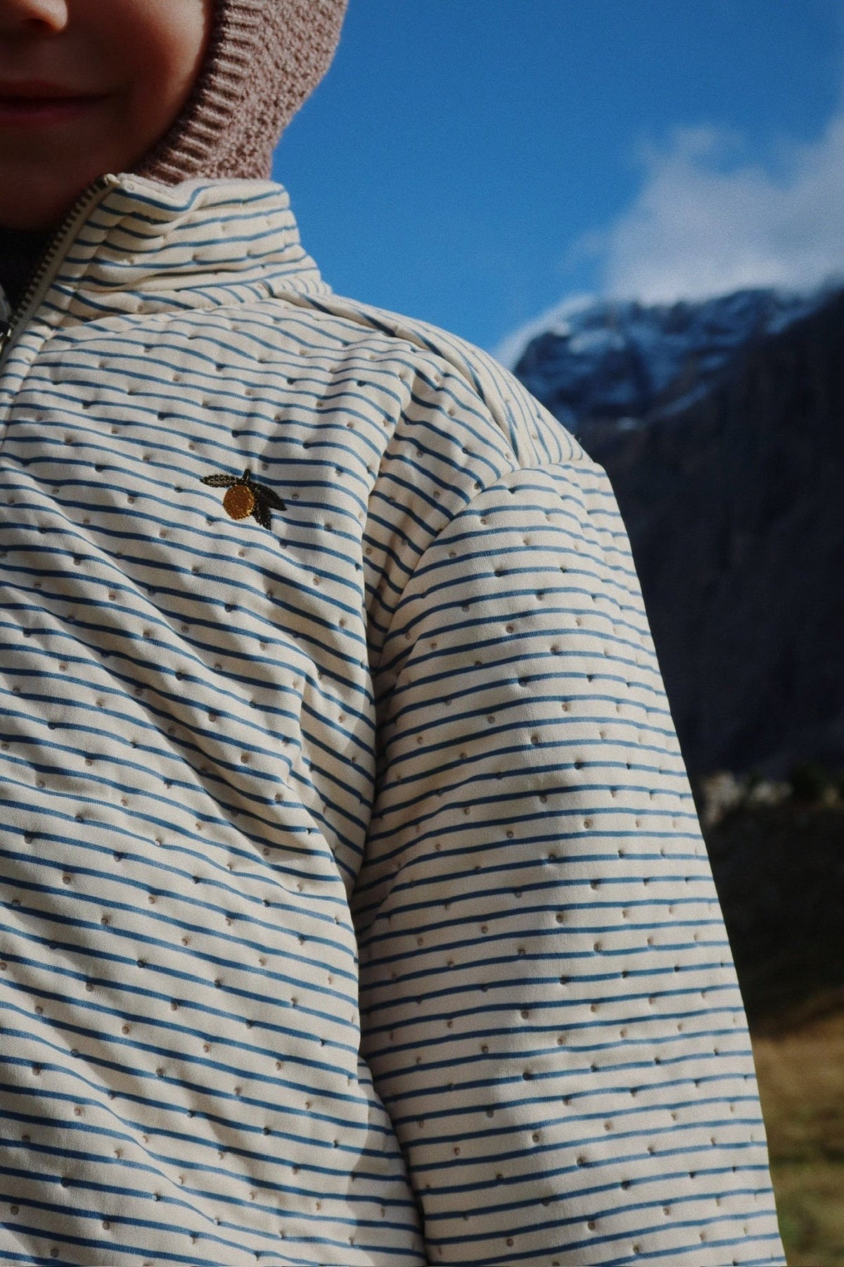 THERMO JACKET - stripe bluie Konges Sløjd