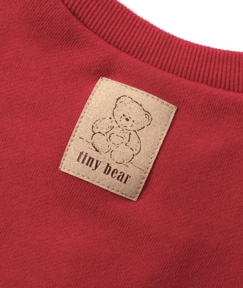 Tiny bear applique sweatshirt - Red other brands