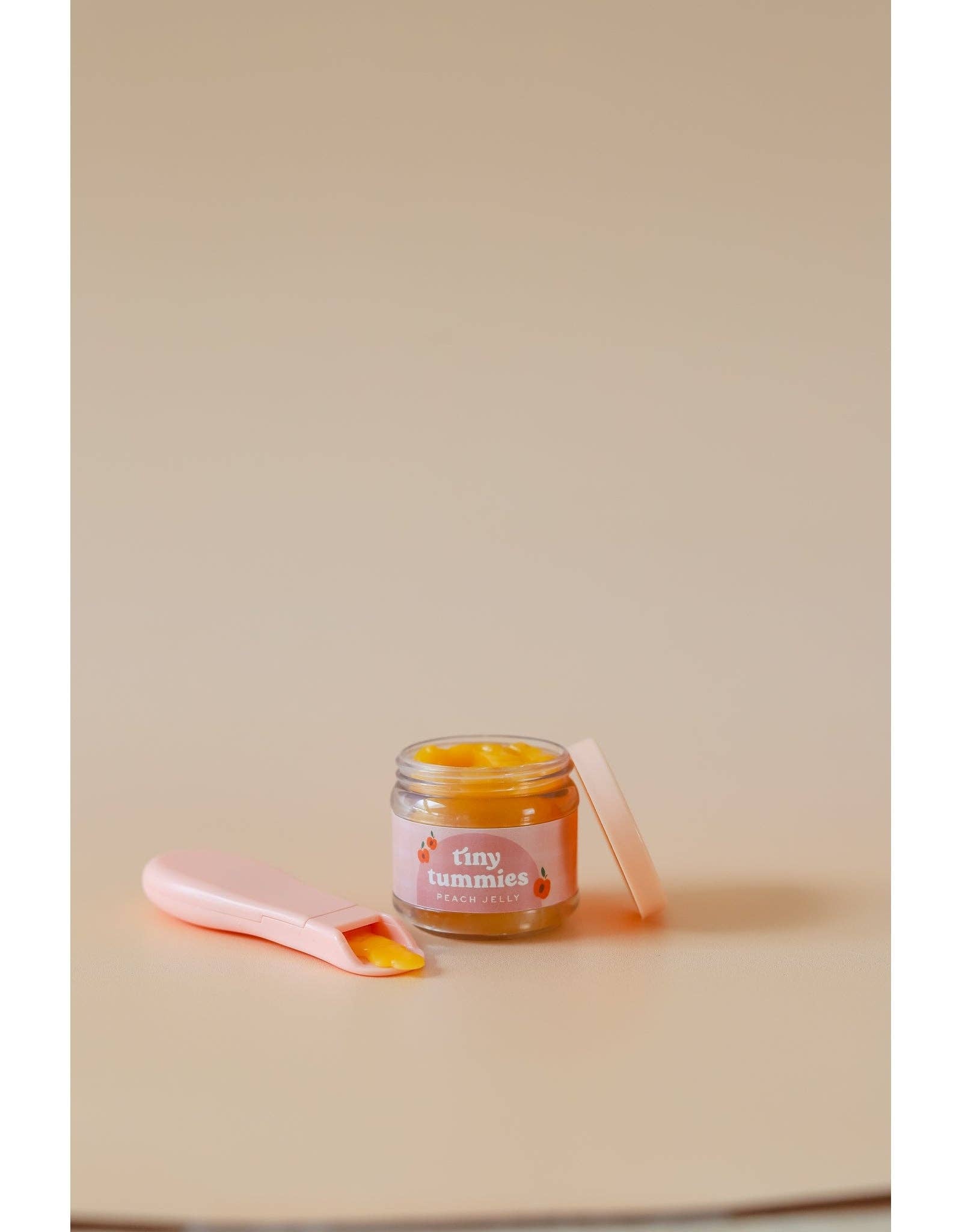 Tiny Harlow - North America - Tiny Tummies - Peach jelly food - Jar and spoon - Tiny Harlow Tiny Harlow