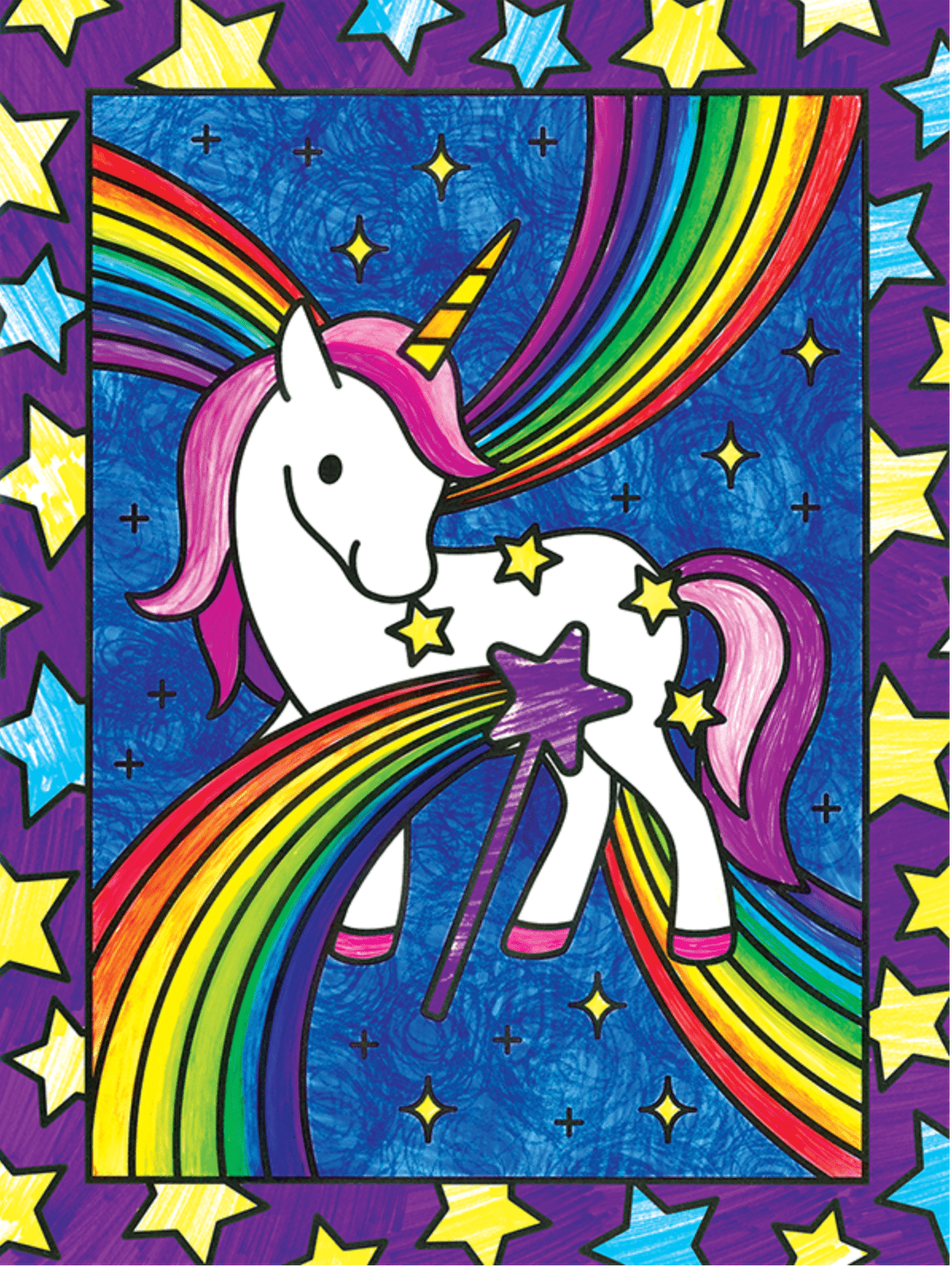 Usborne Stained Glass Unicorns usborne