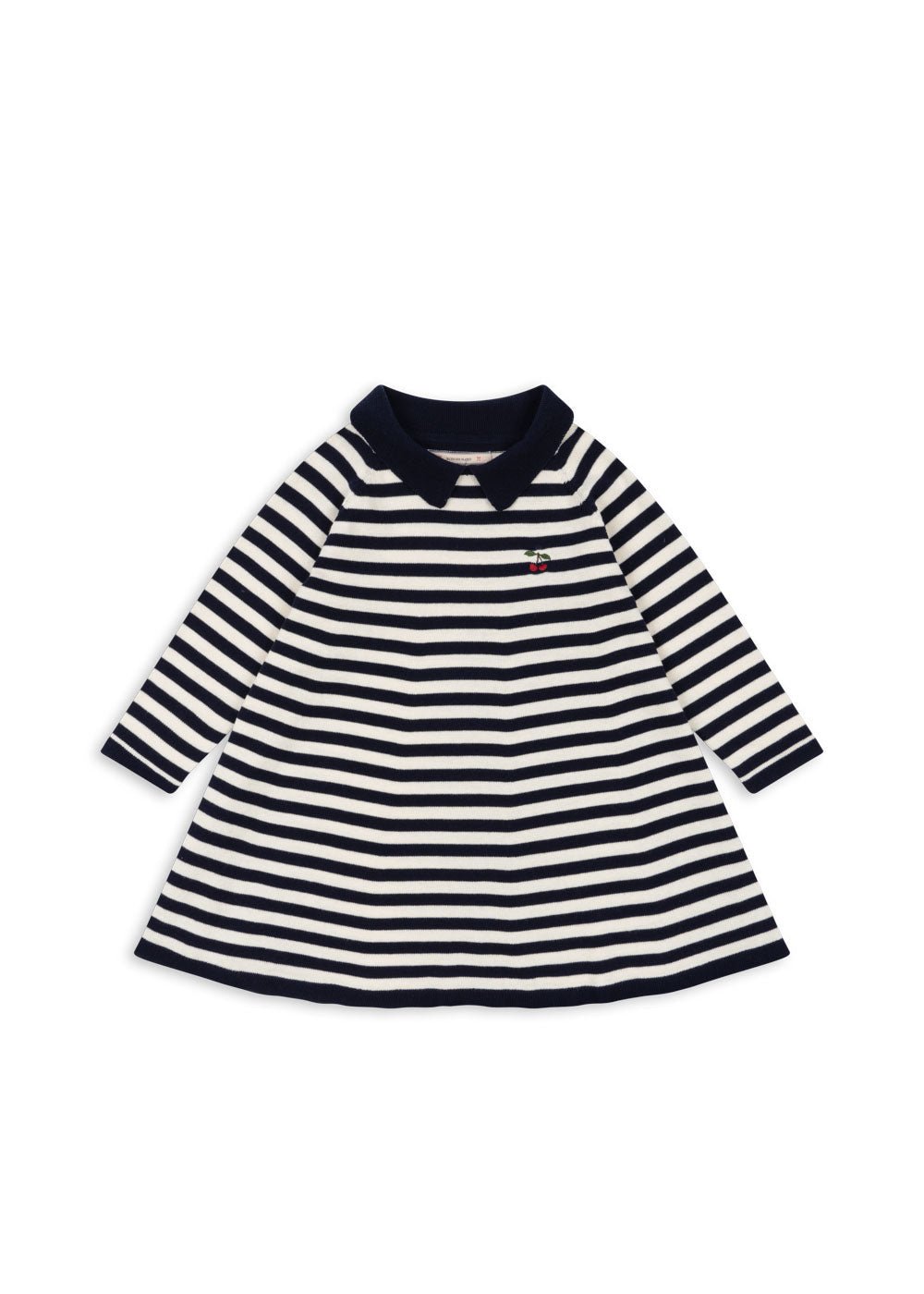 Konges Sløjd VENTON KNIT DRESS GOTS - NAVY STRIPE Konges Sløjd