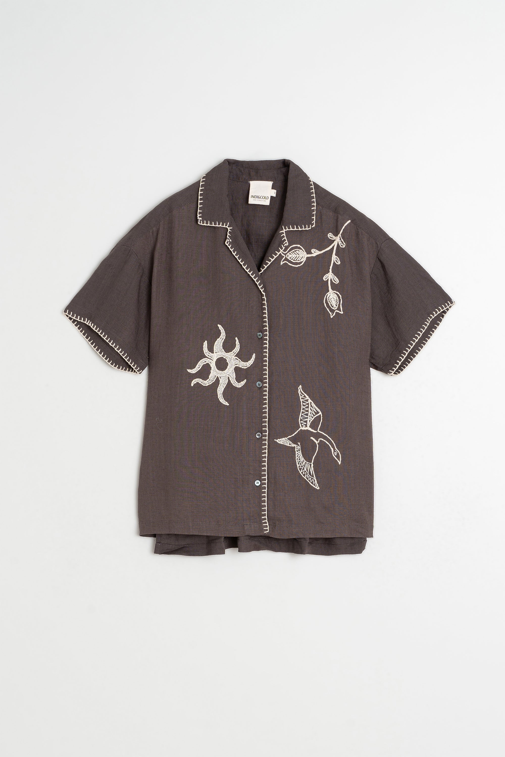 Indi & Cold HANDMADE-EMBROIDERY SHIRT