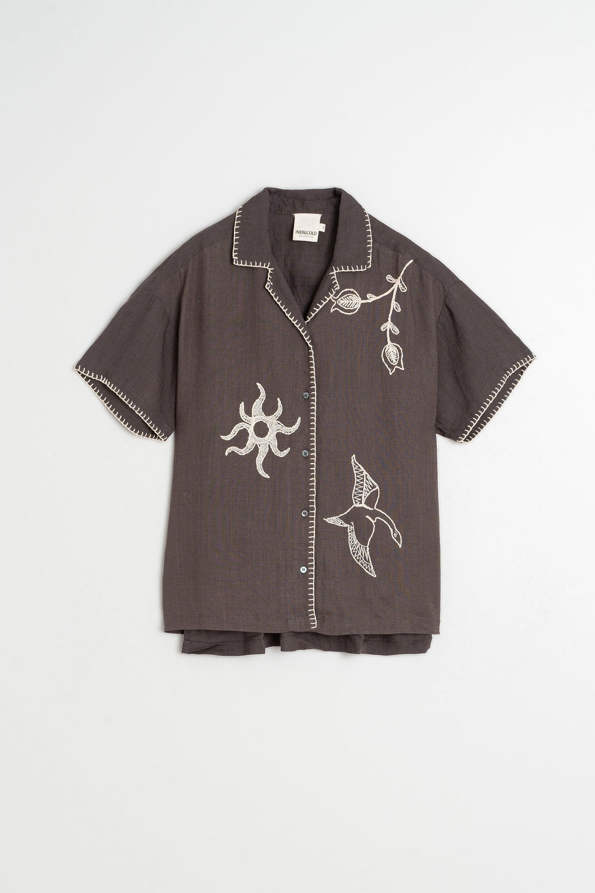 Indi & Cold HANDMADE-EMBROIDERY SHIRT