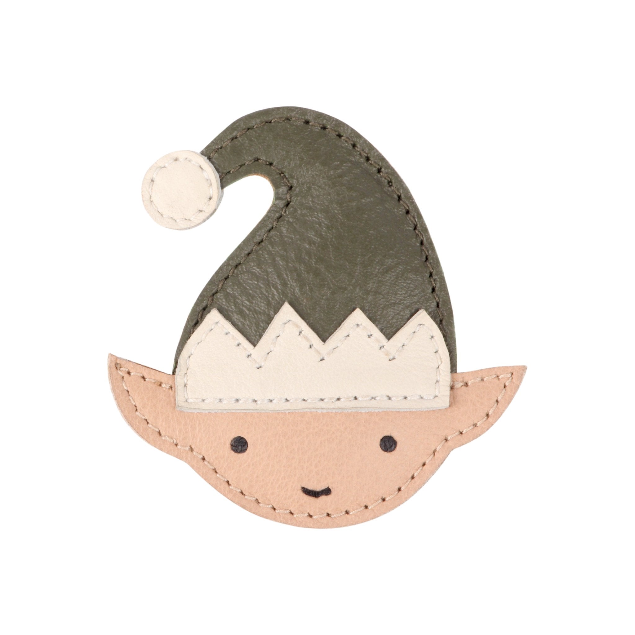 Wonda Hairclip | Elf | Olive Leather Donsje