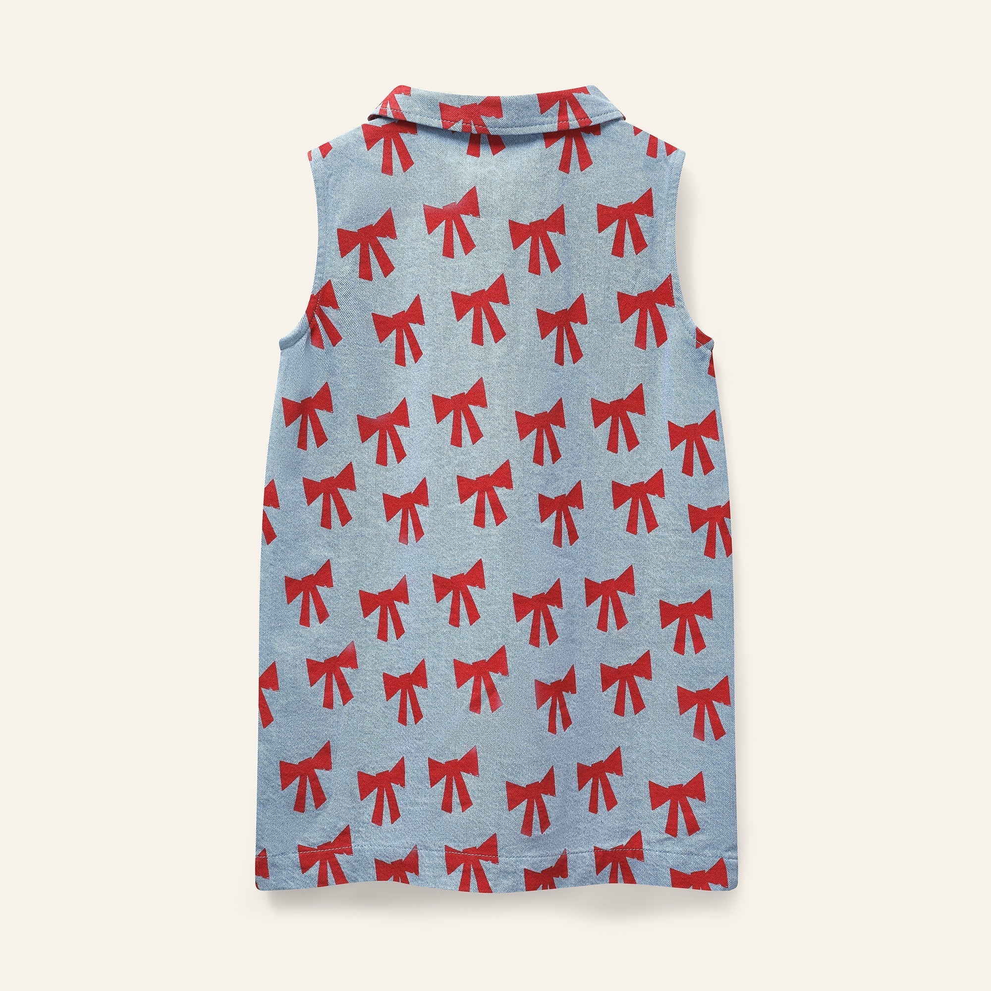 WYNKEN Amore Denim Dress - Setting Sun Bows Wynken