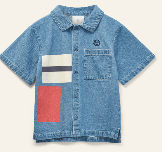WYNKEN KITE BLOCK JEAN SHIRT Wynken