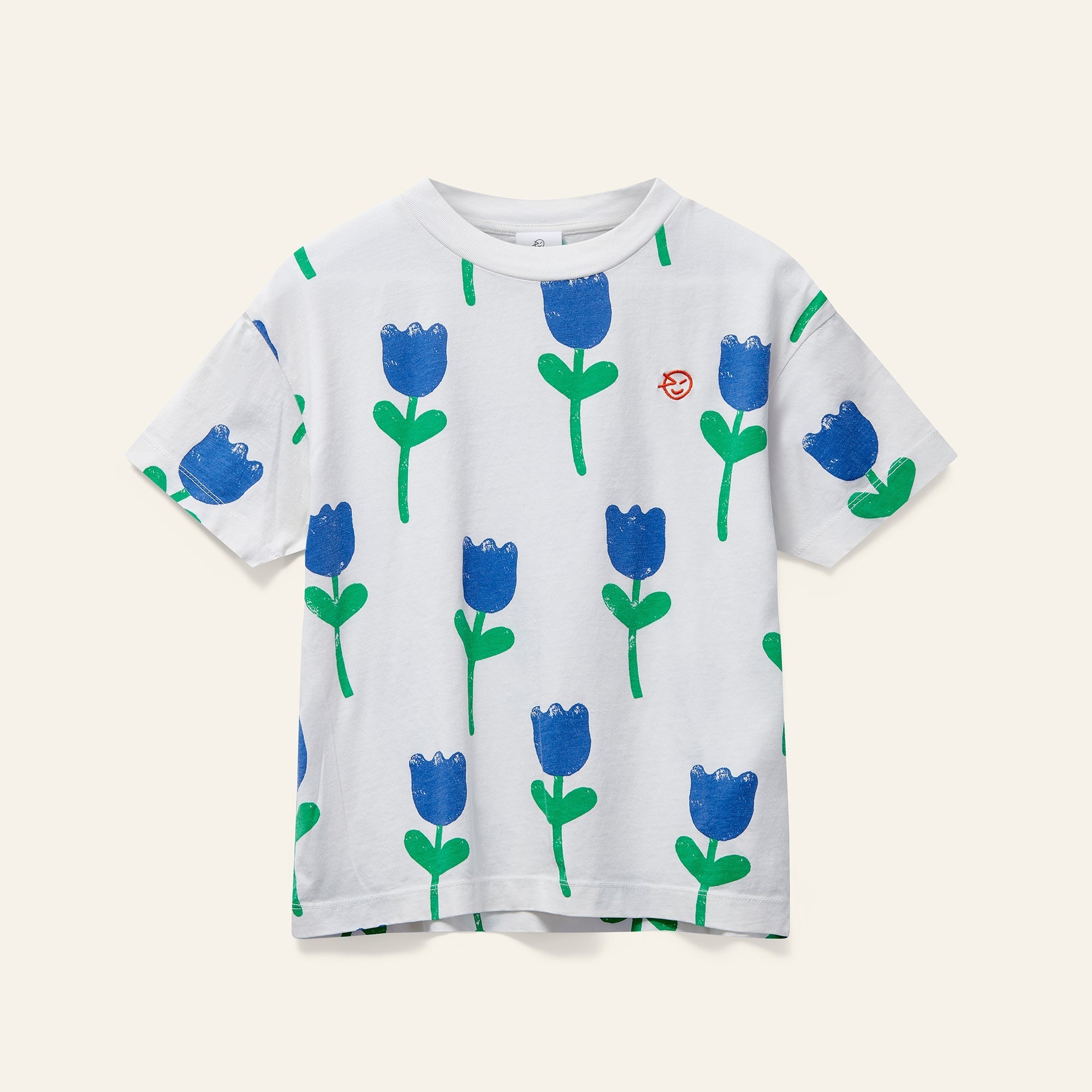 Wynken Kite Tee - Ecru Tulips Wynken
