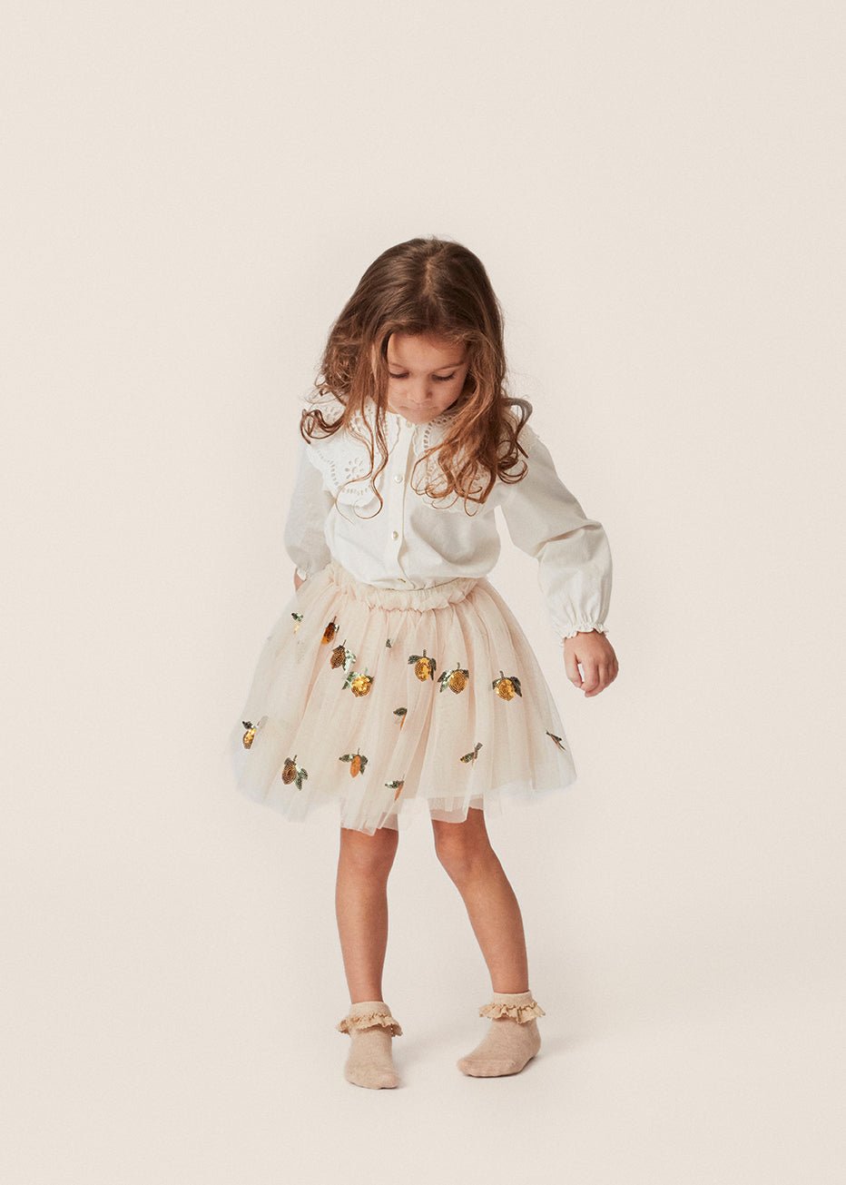Yvonne Skirt - Lemon Sequin Konges Sløjd