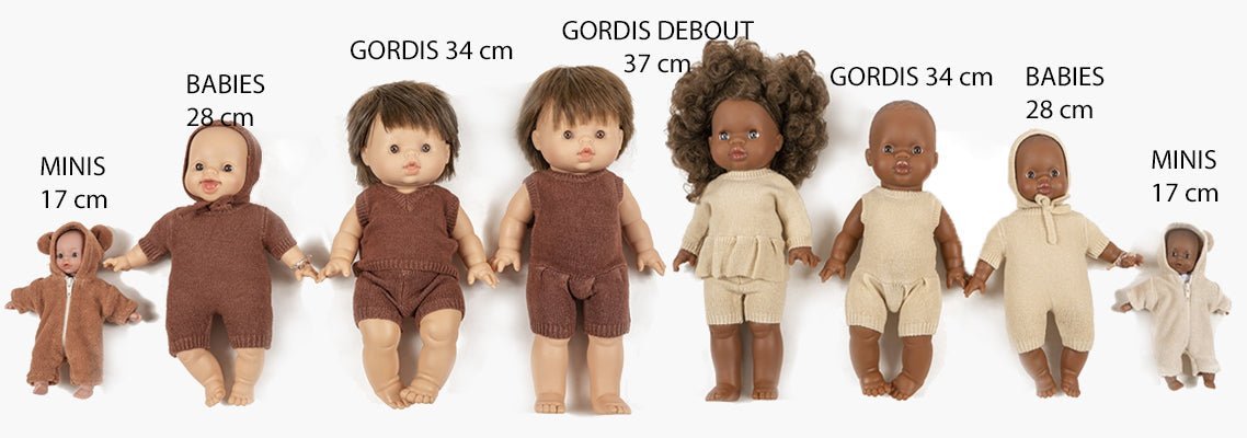  Minikane doll size comparison guide