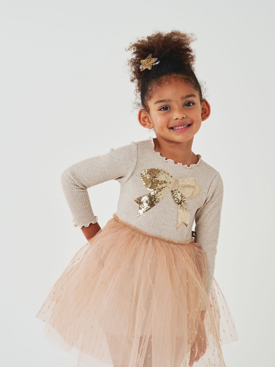 Petite Hailey - Quincy Bow Tutu - Gold
