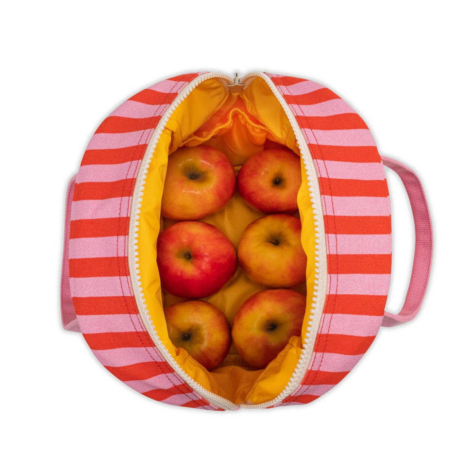 Fluf - Zipper Lunch - Awning Stripe Pink