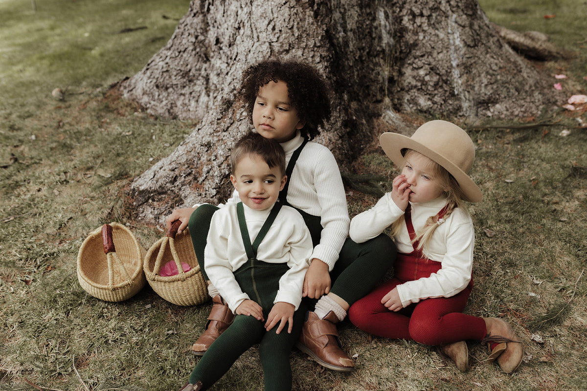 Silly Silas Footless Dark Forest Green — official lifestyle view 2