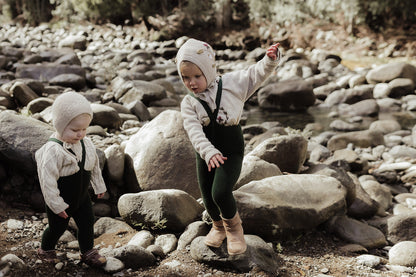 Silly Silas Teddy Dark Forest Green Footed