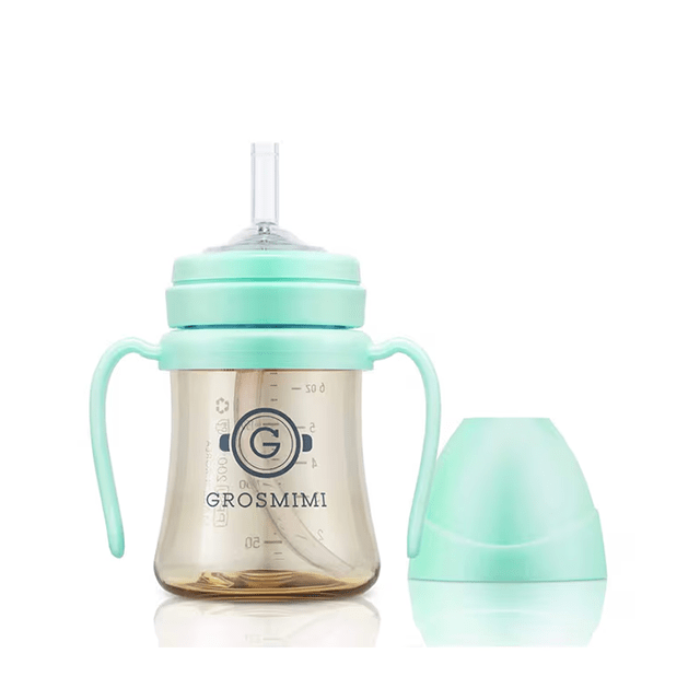 onzenna (Grosmimi and Cha&amp;Mom) - Grosmimi PPSU Straw Cup - 6oz (6 Months+): White