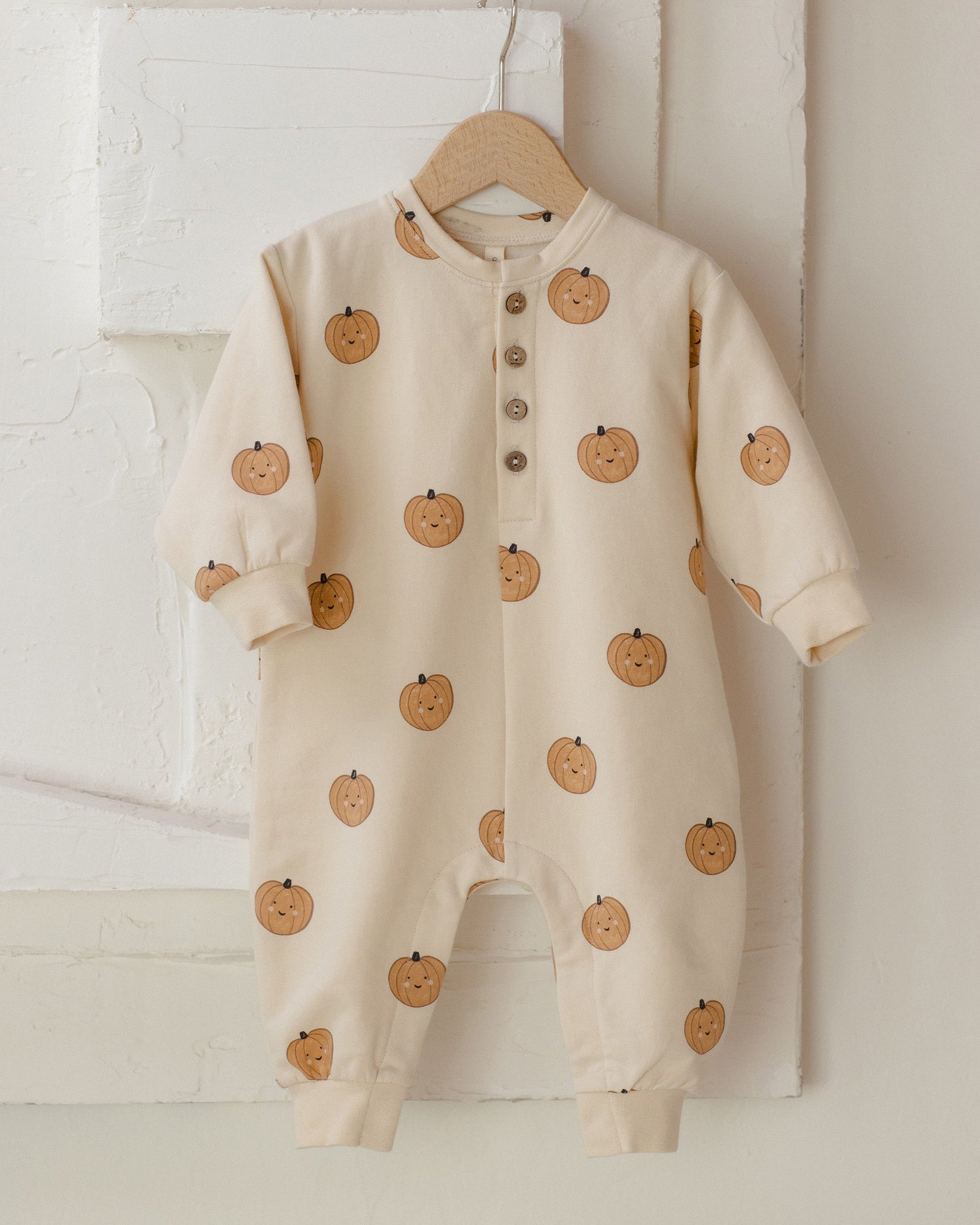 Quincy Mae Relaxed Fleece Jumpsuit - Pumpkins - official product image 5