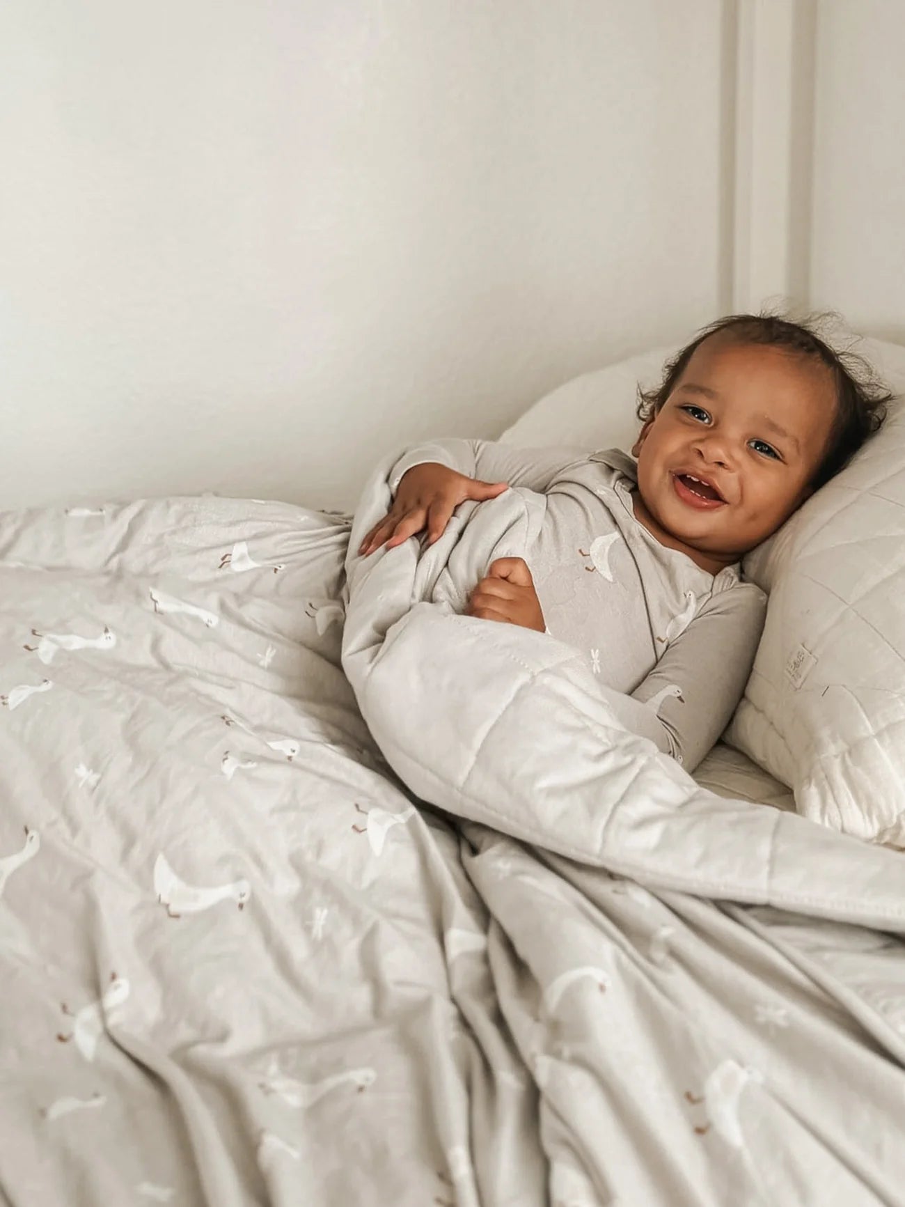 Gunamuna Cloud Toddler Blanket – Goose Toddler Size 2.5 Tog