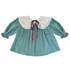 Carlota Suip Forest Riverie dusty emerald corduroy dress