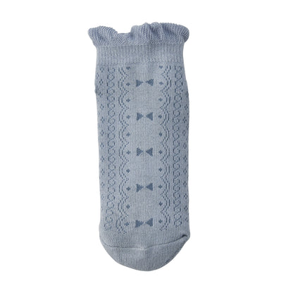 MIKI HOUSE 3 pack Sock set-pink/white stripe
