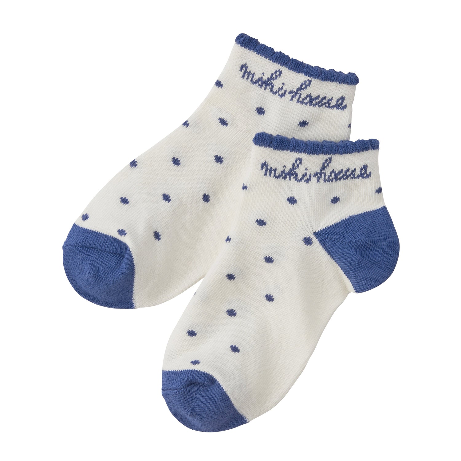 MIKI HOUSE 3 pack Sock set-pink/white stripe