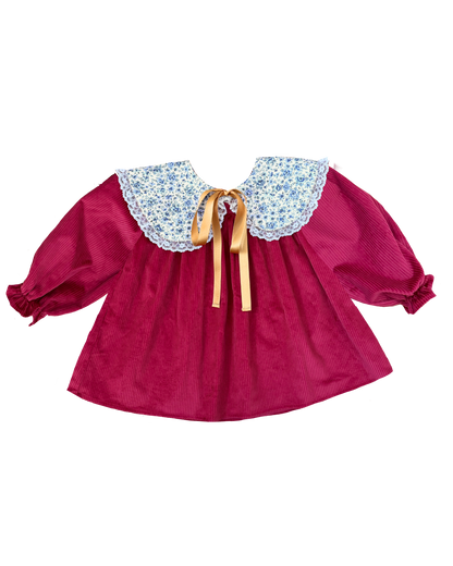Carlota Suip Carmina red corduroy dress