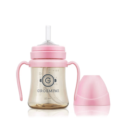onzenna (Grosmimi and Cha&amp;Mom) - Grosmimi PPSU Straw Cup - 6oz (6 Months+): White