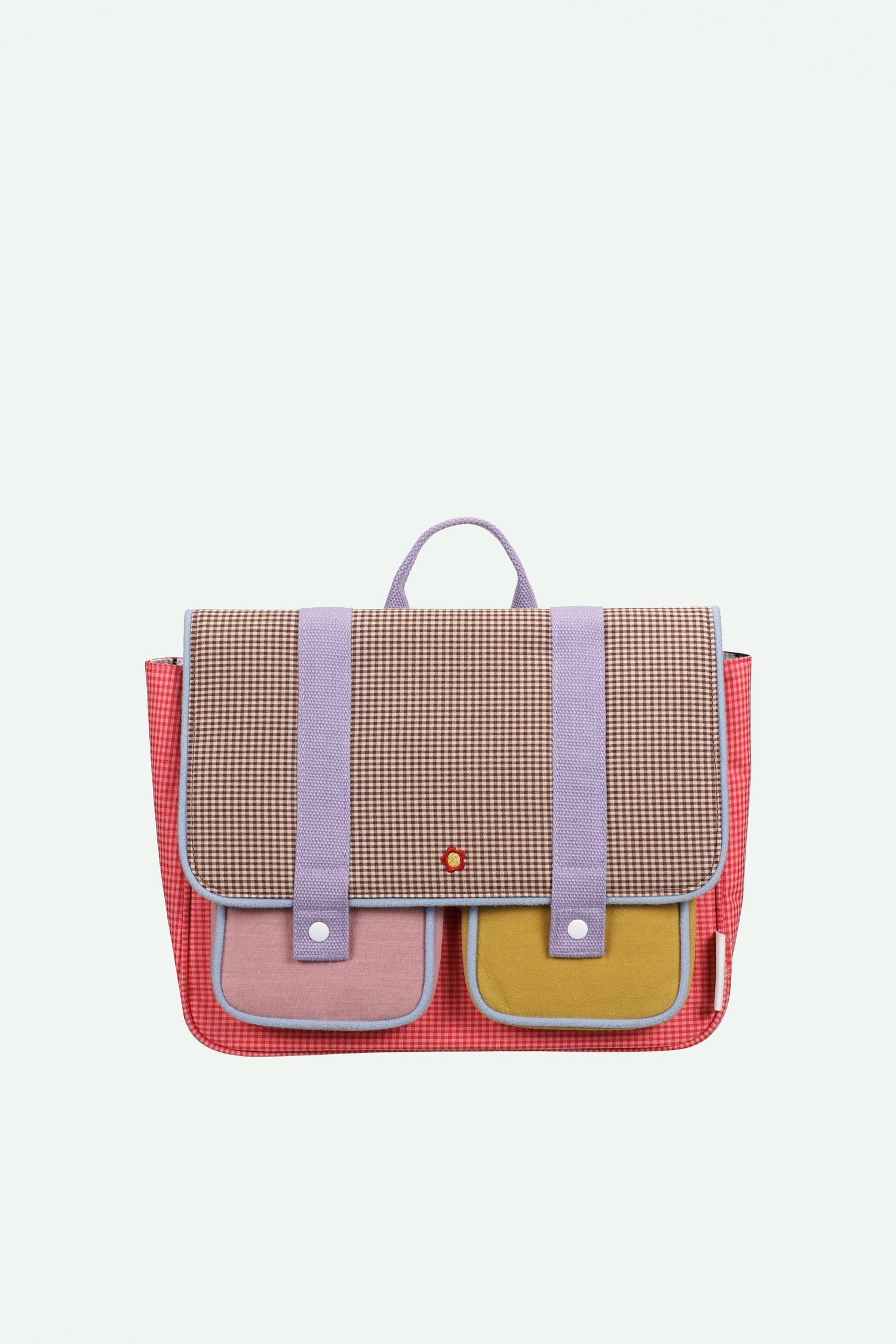 Sticky Lemon School Bag – Lemon Tree Gingham Flower + Rose