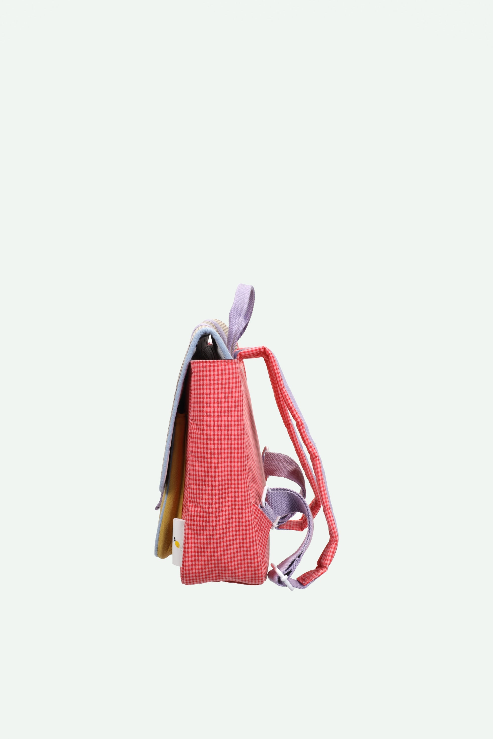 Sticky Lemon School Bag – Lemon Tree Gingham Flower + Rose