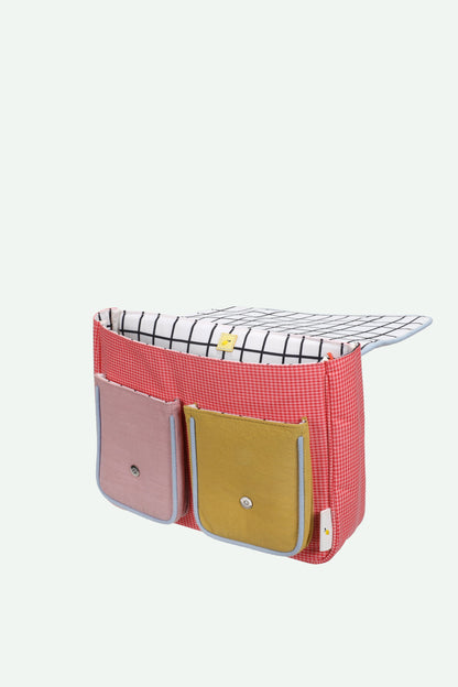 Sticky Lemon School Bag – Lemon Tree Gingham Flower + Rose